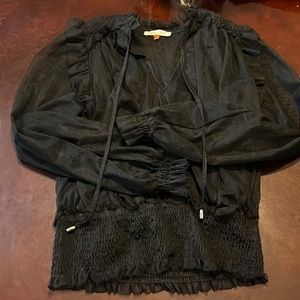 Gothic Black Lace Top